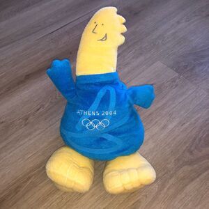 VINTAGE ATHENS GREEK GREECE OLYMPICS 2004 PHEVOS PLUSH MASCOT